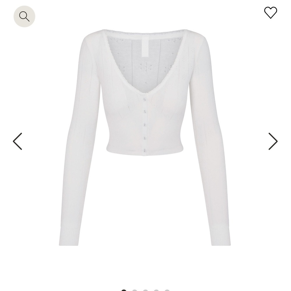 skims cropped cardigan